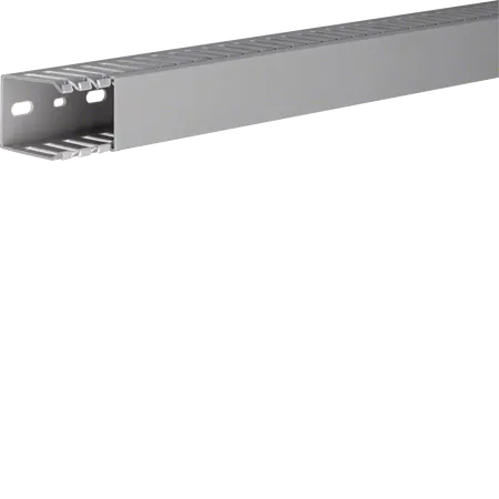 Slotted panel trunking made of PVC DNG 50x37mm stone grey