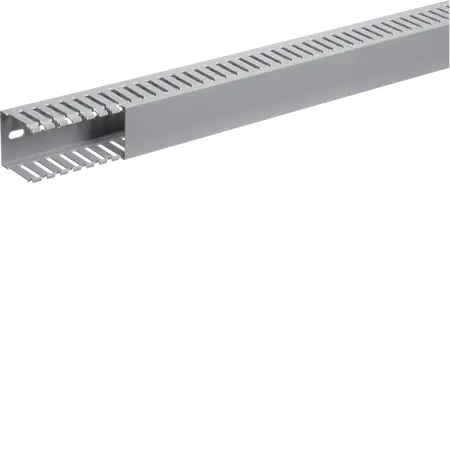 Slotted panel trunking made of PVC DNG 50x50mm stone grey