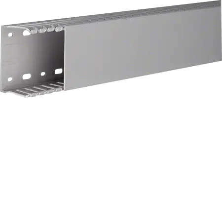 Slotted panel trunking made of PVC DNG 50x75mm stone grey