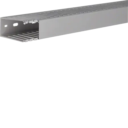 Slotted panel trunking made of PVC DNG 75x37mm stone grey