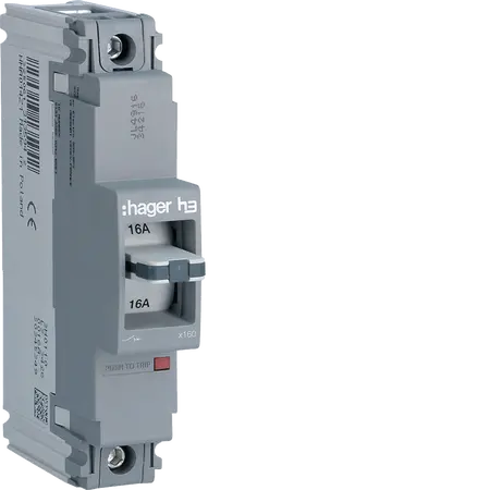 Moulded Case Circuit Breaker h3 x160 TM FIX 1P1D  16A 25kA CTC