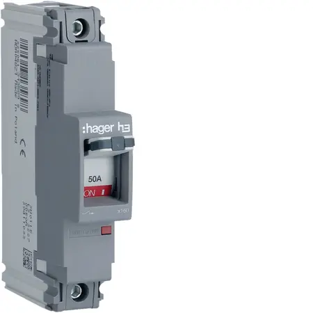 Moulded Case Circuit Breaker h3 x160 TM FIX 1P1D  50A 25kA CTC