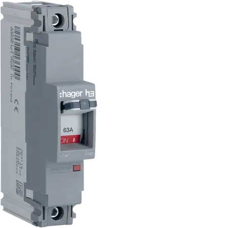 Moulded Case Circuit Breaker h3 x160 TM FIX 1P1D  63A 25kA CTC