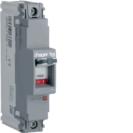 Moulded Case Circuit Breaker X160 1P 25kA 100A