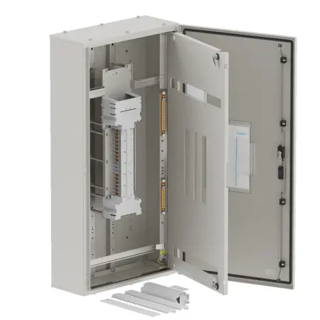 DB, elite, 18/12Pole, 250A Direct Twin,8 Module, grey, 1200x600x250mm