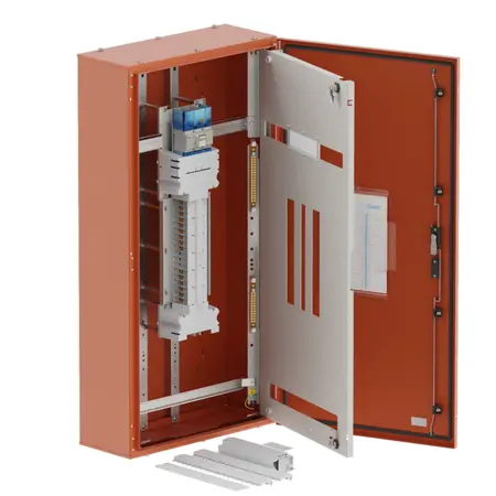 DB, elite, 18/12Pole, 160A Isolator Twin,8 Module,orange,1200x600x250mm