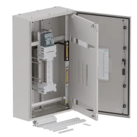 DB, elite, 24Pole, 200A MCCB Twin,8 Mod+26 Mod, grey,1000x600x250mm