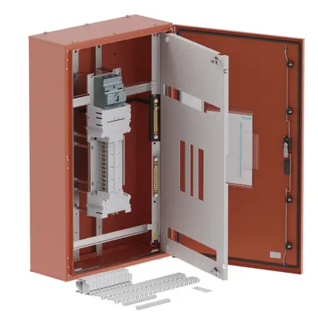 DB, elite, 24Pole, 200A MCCB Twin,8 Mod+26 Mod,orange,1000x600x250mm