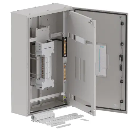 DB, elite, 24Pole, 250A Direct Twin,8 Mod+26 Mod,grey,1000x600x250mm