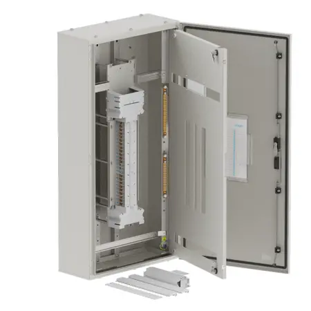 DB, elite, 24/18Pole, 250A Direct Twin, 8 Modules, grey, 1200x600x250mm