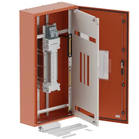DB, elite, 36Pole,200A MCCB Twin,8 Mod+26 Mod orange,1200x600x250mm