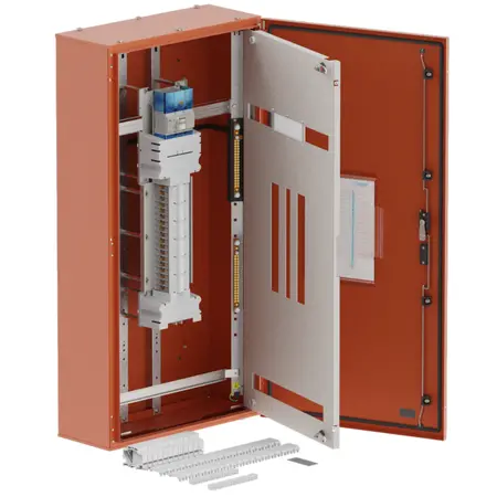 DB, elite, 36Pole,250A Isolator 2x8 Mod+26 Mod,orange,1200x600x250mm