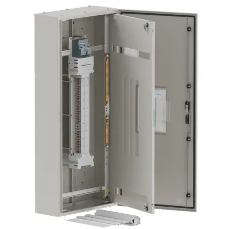 DB, elite, 36/18Pole,200A MCCB Twin, 8 Modules, grey, 1400x600x250mm