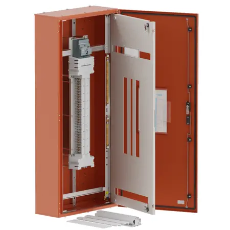 DB, elite, 36/18Pole,200A MCCB Twin, 8 Modules, orange, 1400x600x250mm