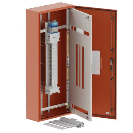 DB, elite, 36/18Pole,250A Isolator Twin, 8 Modules,orange,1400x600x250mm