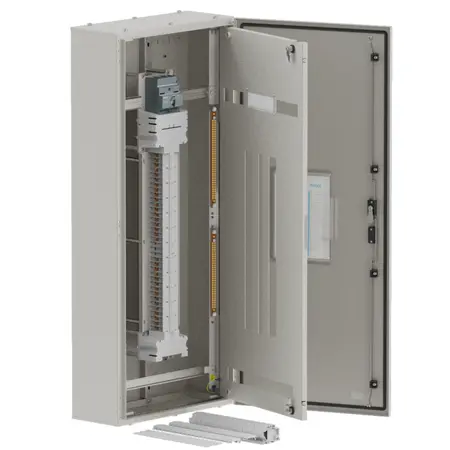 DB, elite, 36/30Pole, 160A MCCB Twin, 8 Modules, grey, 1400x600x250mm