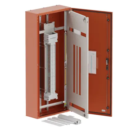 DB, elite, 42/24Pole, 250A Direct Twin, 8 Modules, orange,1600x600x250mm