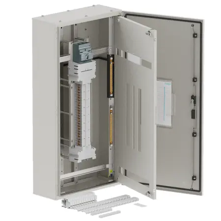 DB, elite, 48Pole, 200A MCCB Twin,8 Mod+26 Mod, grey,1400x600x250mm