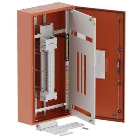 DB, elite, 48Pole, 250A Direct 2x8Mod+26 Mod, orange,1400x600x250mm