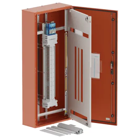 DB, elite, 48/18Pole, 250A Isolator Twin,8 Modules,orange,1400x600x250mm
