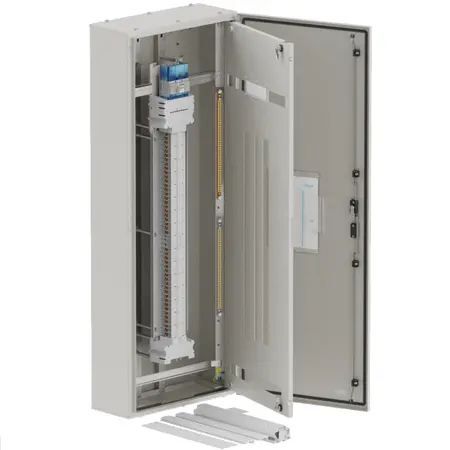 DB, elite, 48/42Pole, 160A Isolator Twin, 8 Modules, grey,1600x600x250mm