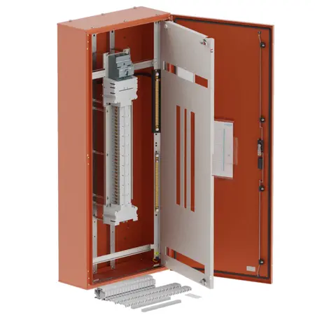 DB, elite, 60Pole, 160A MCCB Twin,8 Mod+26 Mod,orange,1400x600x250mm