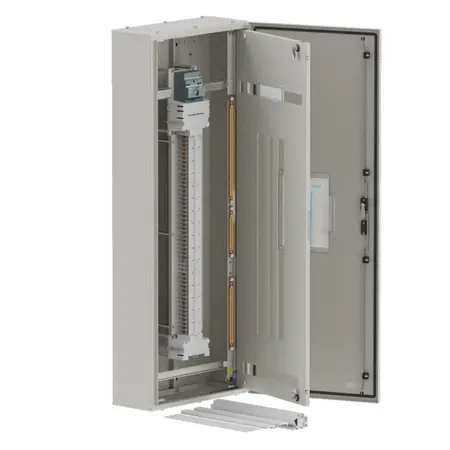 DB, elite, 60/30Pole, 160A MCCB Twin, 8 Modules, grey, 1600x600x250mm