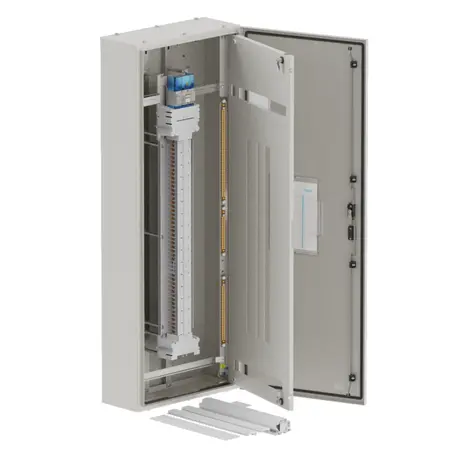 DB, elite, 60/30Pole, 160A Isolator Twin, 8 Modules, grey,1600x600x250mm