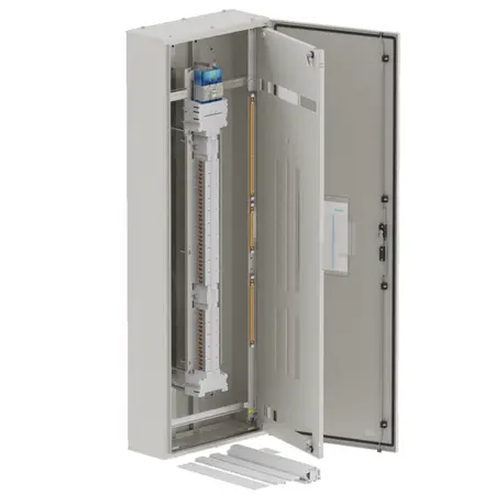 DB, elite, 60/30Pole, Meter, 250A Isolator Twin, 8 Modules, grey,1800x600x250mm
