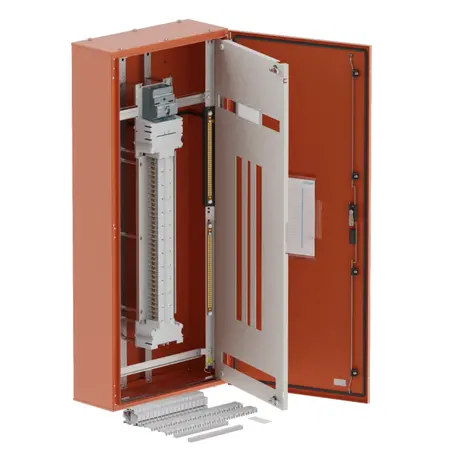 DB, elite, 72Pole, 160A MCCB Twin,8 Mod+26 Mod,orange,1400x600x250mm