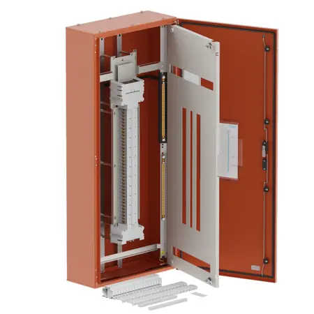 DB, elite, 72Pole, 160A Direct 2x8 Mod+26 Mod, orange,1400x600x250mm