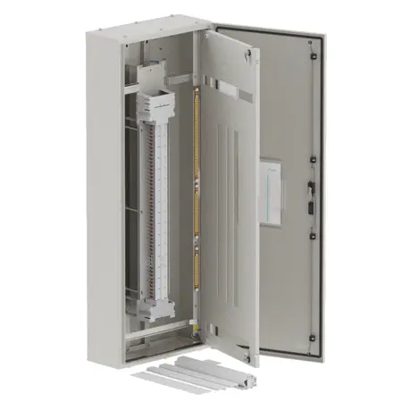 DB, elite, 72/18Pole, 250A Direct Twin, 8 Modules,grey, 1600x600x250mm