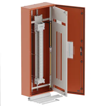 DB, elite, 96Pole, 250A Direct 2x8 Mod+26 Mod, orange,1600x600x250mm