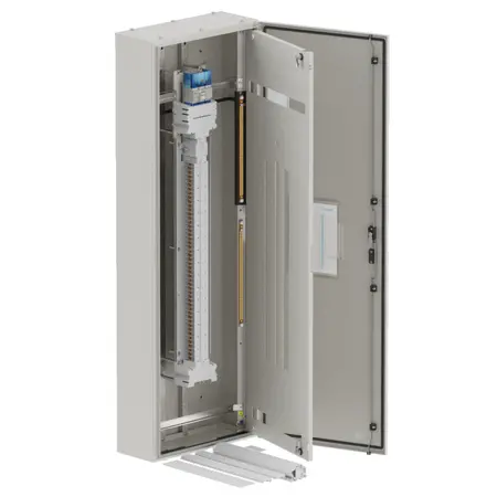 DB, elite, 96Pole, Meter, 250A Isolator 2x8 Mod+26 Mod, grey,1600x600x250mm