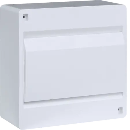 Sm.distr.,VD/IC², surface,1row,8M,IP40,MS-terminals,N+PE,AUS,white door