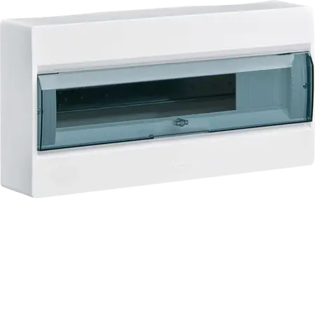 Sm.distr.,VD/IC²,surface,1row,18M,IP40,MS-terminals,AUS,N+PE,transparent door