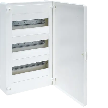Small distributor,golf,surface,3row,IP40,36M,MS-terminal,ANZ,N+PE,white door