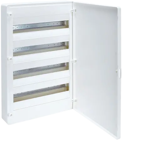 Small distributor,golf,surface,4row,IP40,72M,MS-terminal,ANZ,N+PE,white door