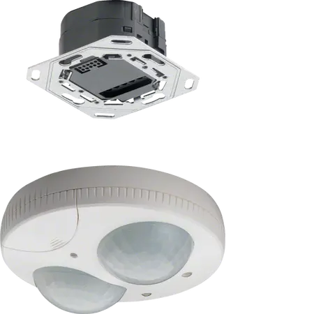 Presence detector 360°, 1 channel, wall mounted, white