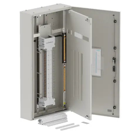 Singe chassis, apex, 60Pole, 250A Direct Twin, 6 Modules, grey, 1200x600x200mm