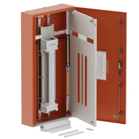 Singe chassis, apex, 60Pole, 250A Direct Twin, 6 Modules, orange, 1200x600x200mm