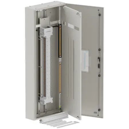 Single chassis, apex, 96Pole, 250A Direct Twin, 6 Modules, grey, 1600x600x200mm