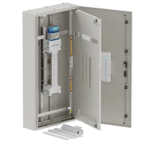 DB, apex+, 18/12Pole, 160A Isolator Twin, 8 Modules, grey,1200x600x200mm