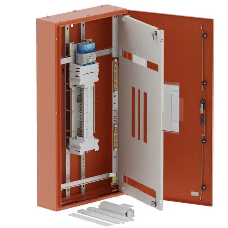 DB, apex+, 18/12Pole, 160A Isolator Twin,8 Modules,orange,1200x600x200mm