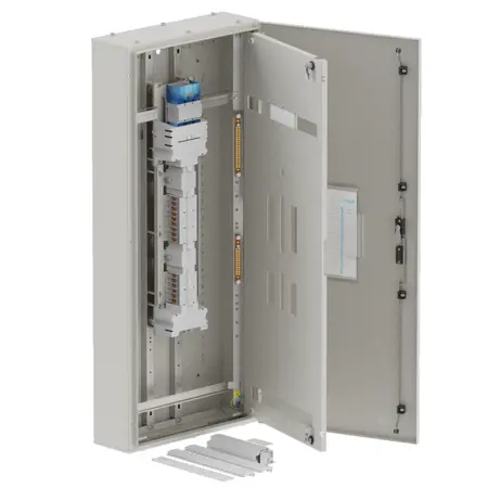 DB, apex+, 18/12Pole, Meter, 250A Isolator Twin, 8 Modules, grey,1200x600x200mm