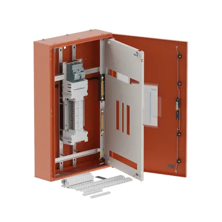 DB, apex+, 24Pole, 160A MCCB Twin,8 Mod+26 Mod,orange,1000x600x200mm
