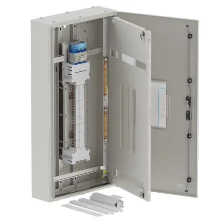 DB, apex+, 24/18Pole, 250A Isolator Twin, 8 Modules, grey,1200x600x200mm