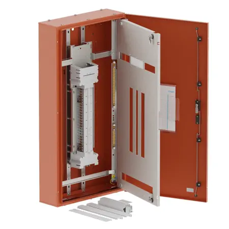 DB, apex+, 30/12Pole, 250A Direct Twin, 8 Modules, orange,1200x600x200mm