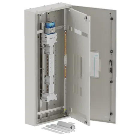 DB, apex+, 30/12Pole, Meter, 250A Isolator Twin, 8 Modules, grey,1400x600x200mm