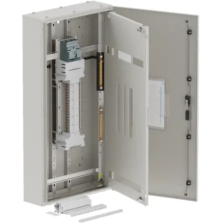 DB, apex+, 36Pole, 200A MCCB Twin,8 Mod+26 Mod, grey,1200x600x200mm